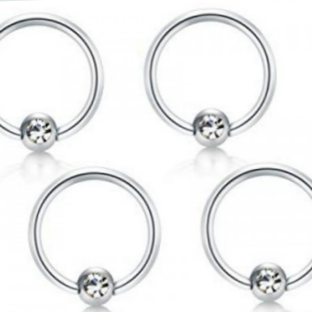 14G CAPTIVE RING BODY JEWERLY 2PC